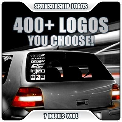 6 sponsor decals car graphic sticker golf gti vr6 jetta