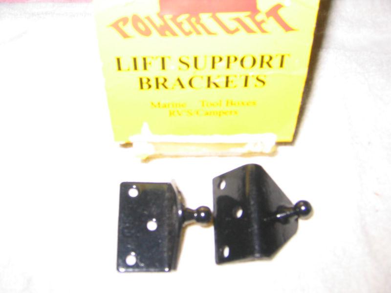 Gas spring hatch lift support brackets pair