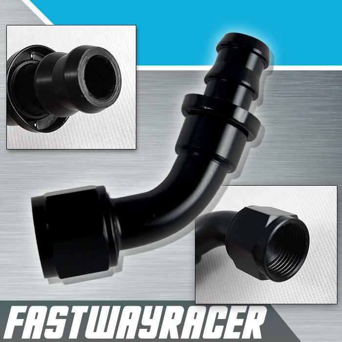 45 degree -12 an push on lock fuel fluid air line hose end fitting 12an 12-an 12