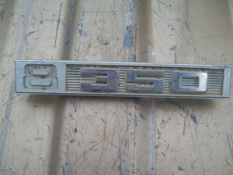 1967 1969 1971 chevy gmc chevrolet  p/u truck 8/350 emblem