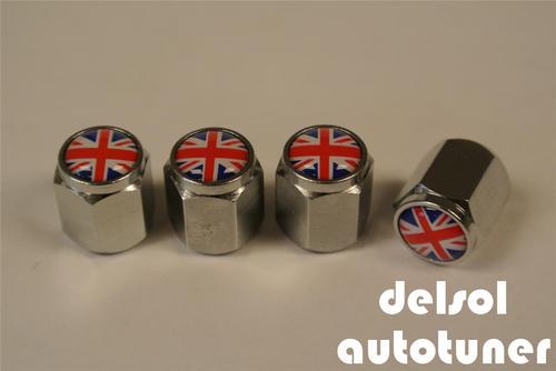 For mini union jack cooper s hex car valve stem caps (set of 4 pcs) dust cap clr