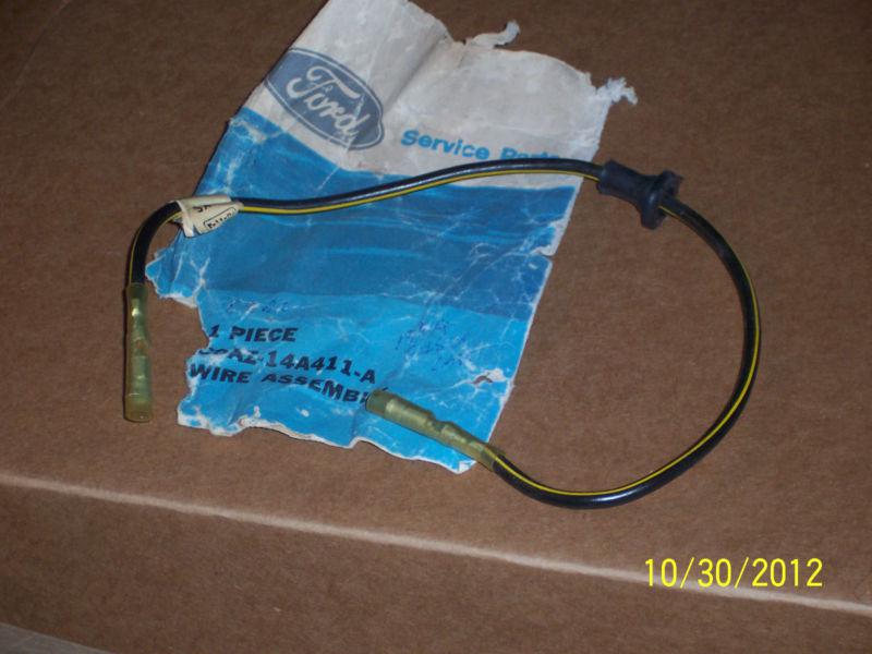 1969 ford galaxie nos wire assembly & rubber grommet/ plug part# c9az-14a411-a