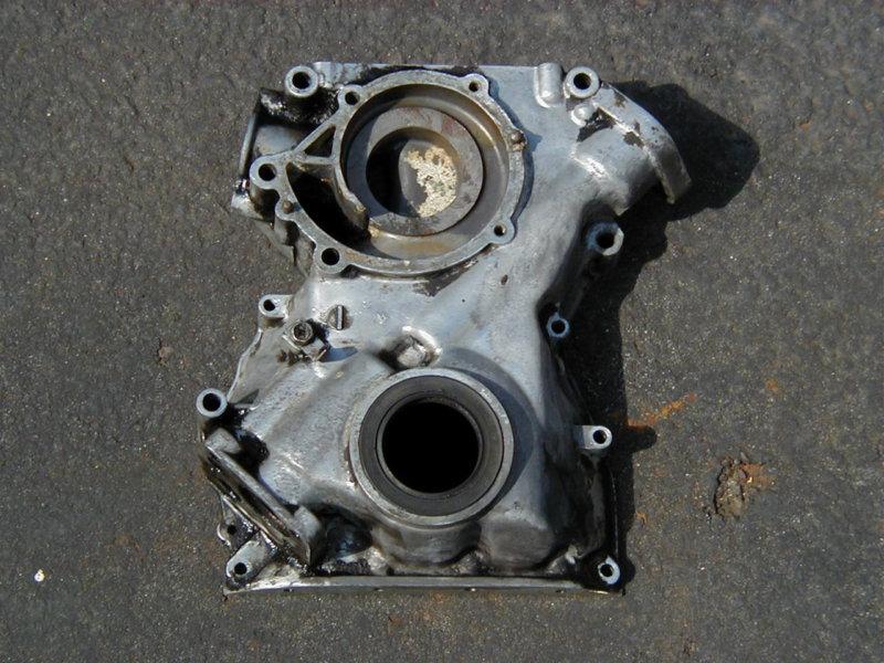 240z front engine cover / timing cover w/new gaskets, l24 engine