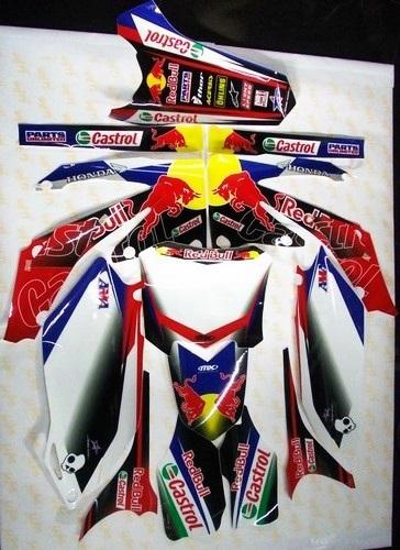 Graphics kit castrol red honda crf 250  for  2011- 2013