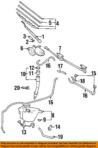 Toyota oem 852140c011 wiper blade refill/windshield wiper blade refill