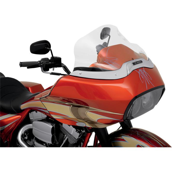 Klock werks 12" clear flare windshield for 1998-2013 harley road glide