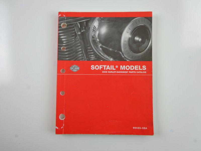 Harley davidson 2008 softail models parts catalog 99455-08a