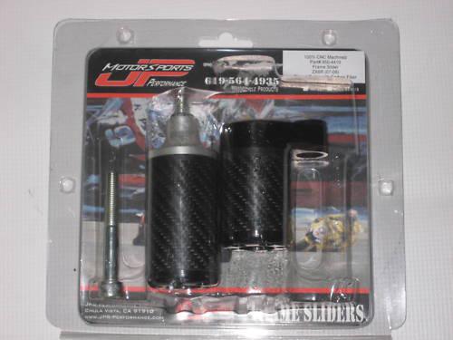 New jpr carbon fiber  no cut frame sliders - 07-08 kawasaki z6r retail $89.99