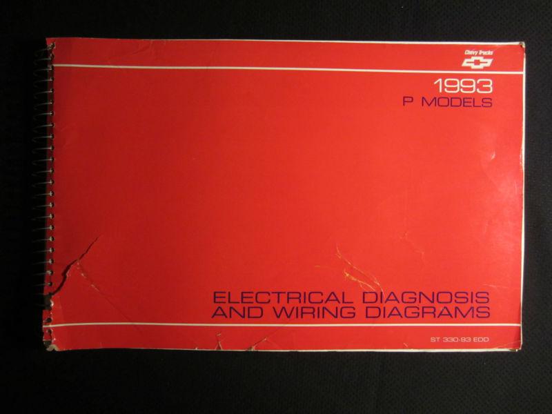 1993 chevy p models electrical diagnosis wiring diagrams service manual p3 p/g 