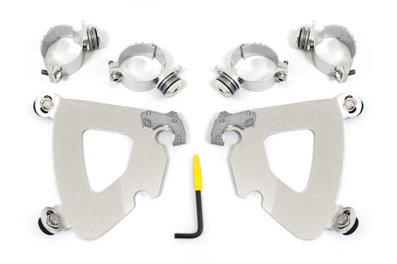 Memphis shades trigger-lock mounting kit harley davidson fxd dyna 06-13 polished