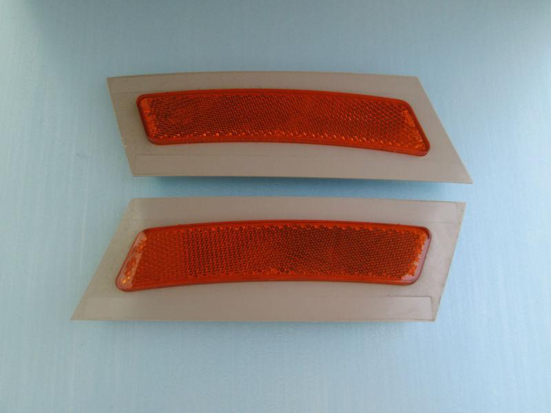 2007-2010 bmw x5 e70 amber bumper lights reflector 08 09 used set oem r&l side