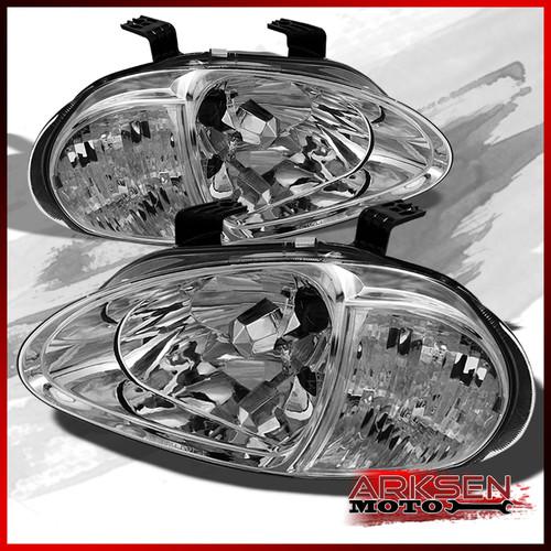 93-97 honda del sol jdm crystal headlights+corner signal lamps 2in1 style set