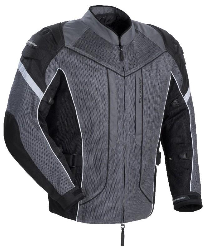 Tourmaster sonora air gun metal silver 2xl tall mesh motorcycle jacket 2xlt