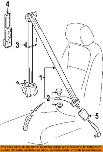 Volkswagen oem 3c0857755lqvz front seat belts-buckle end