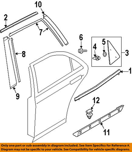 Mazda oem eg2150991j exterior-rear-upper molding