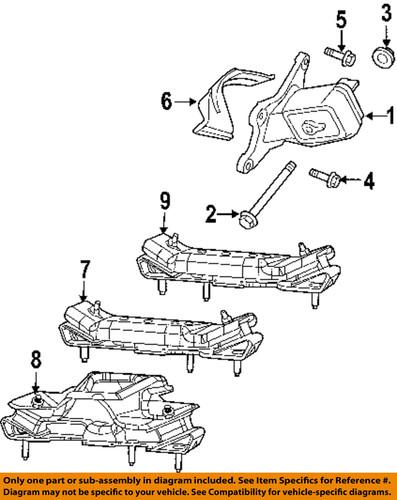 Jeep oem 6508169aa engine & transmission mounting-mount insulator nut