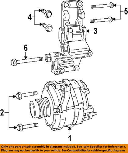 Mopar oem 6508278aa alternator-alternator bolt