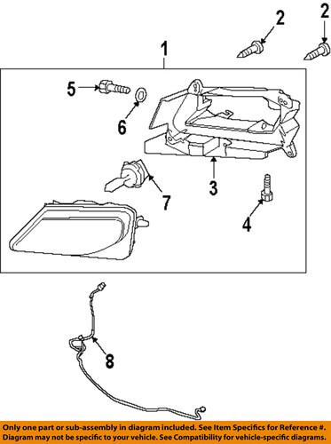 Mazda oem bbm551690b fog light-fog lamp assembly