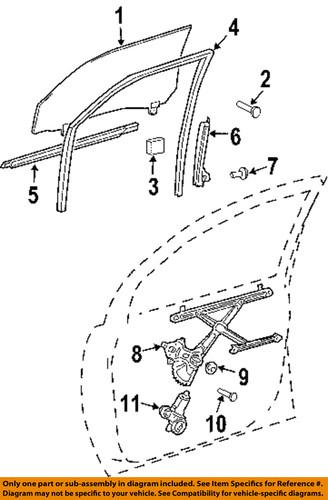 Toyota oem 68160ae010 front door-belt weather strip