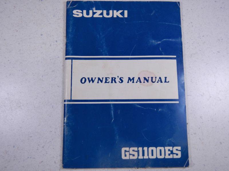 83 suzuki gs1100es oem nos original driver's owner's manual 1983 gs1100 1100es