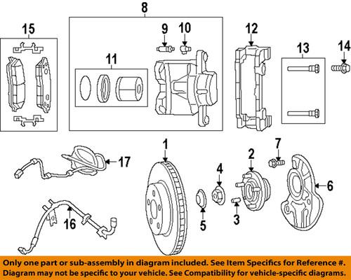 Mopar oem 5142557ab brake-disc brake caliper-caliper assembly