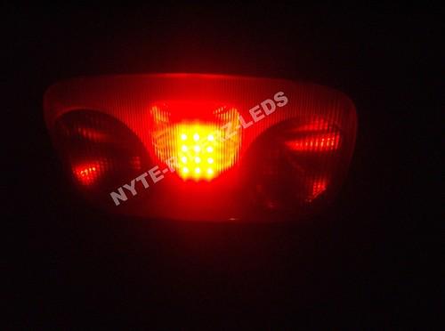 Nissan red 1210 smd dome lights 12 led panels  one pair