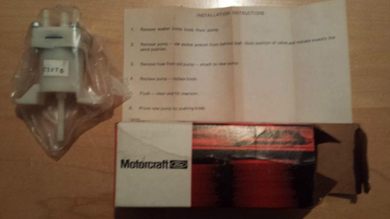 Nos 1960s - 1970s motorcraft w/s washer pump wgg-8