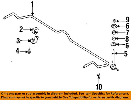 Nissan oem 089123401a chassis component/suspension stabilizer bar link nut