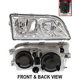 S40 00-04 head lamp rh, assembly, w/ bezel