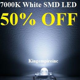 Smd festoon led t10 36mm 7000k white license plate bulb