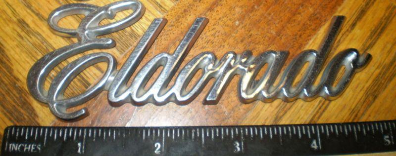Cadillac eldorado chrome script fender emblems oem 80's 90's