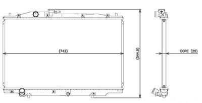 Denso 221-3231 radiator