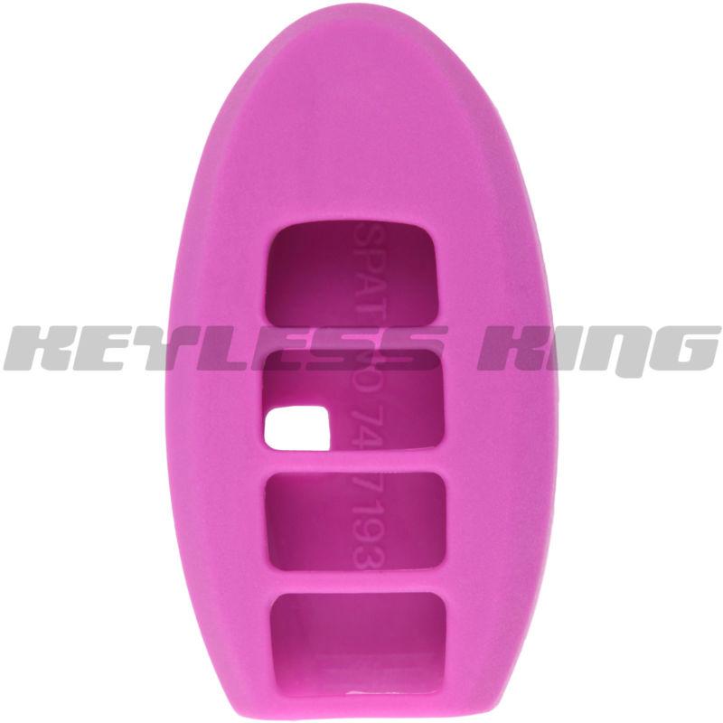 New purple keyless remote smart key fob clicker case skin jacket cover protector