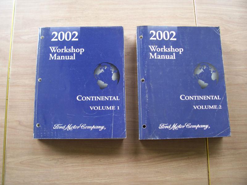 2002 ford continental factory manuals vol 1 & 2