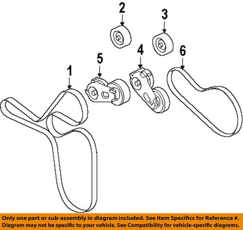 Ford oem 9c3z-8620-b v-belt/fan belt