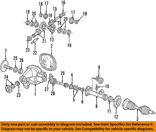 Ford oem 2l1z-3c084-aa seal, front axle shaft/axle shaft seal