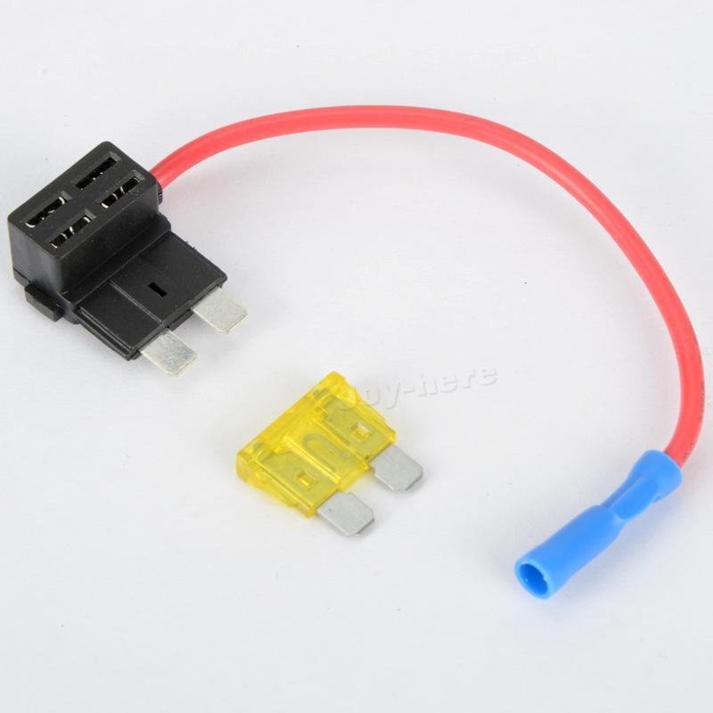 Hot fuse holder lrs ato atc add-a-circuit fuse tap piggy back standard blade jhs