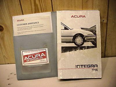 Acura integra 86 1986 owners manual & guides with case