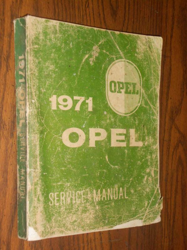 1971 buick opel gt / opel 1900 shop manual / book original