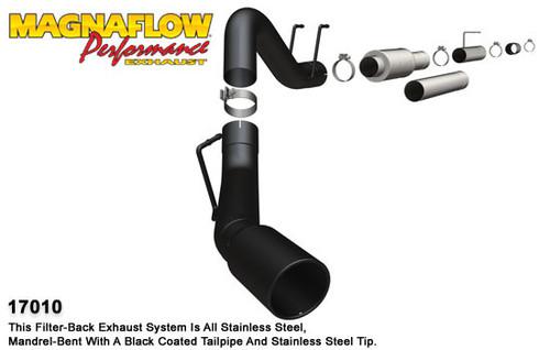 Magnaflow 17010 ford diesel 6.4l diesel, 4in black series kit diesel exhaust