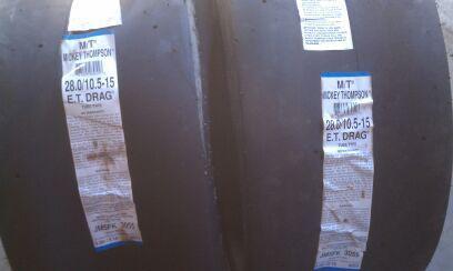 Mickey thompson et drag slicks 3055 28.0/10.5-15