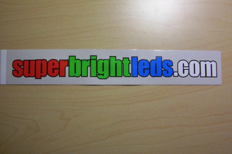 Super bright leds decal sticker 8'' x 1.5'' jdm evo wrx sti  subaru authentic