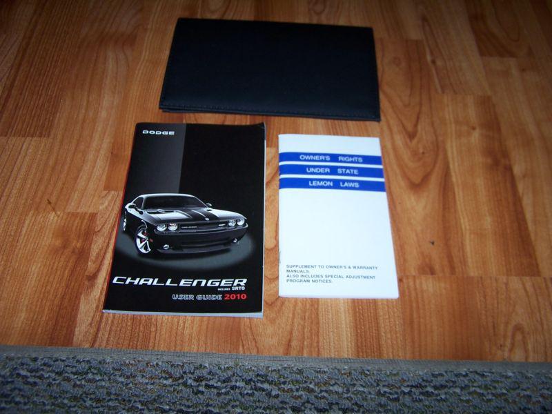 2010 dodge challenger srt8 owners manual set with case free shipping