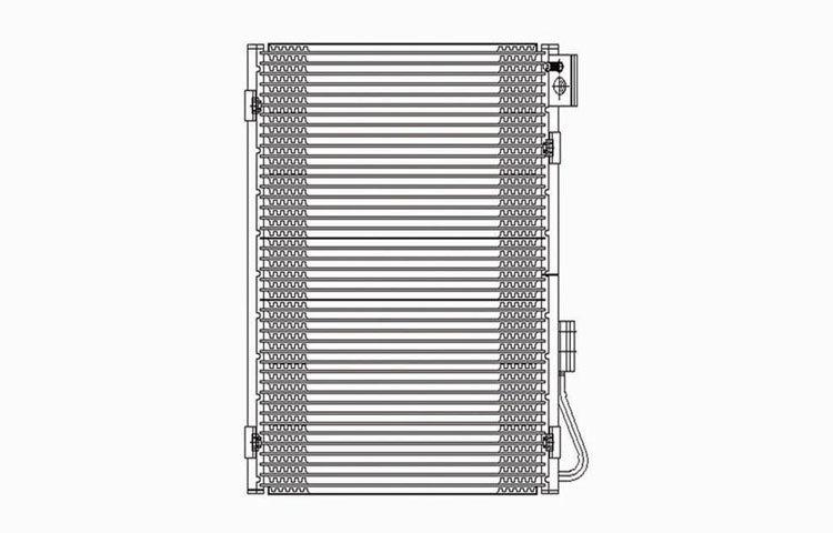 Replacement ac condenser pfc type 02-09 dodge ram pickup 3.7l 4.7l 5.7l 5072993a