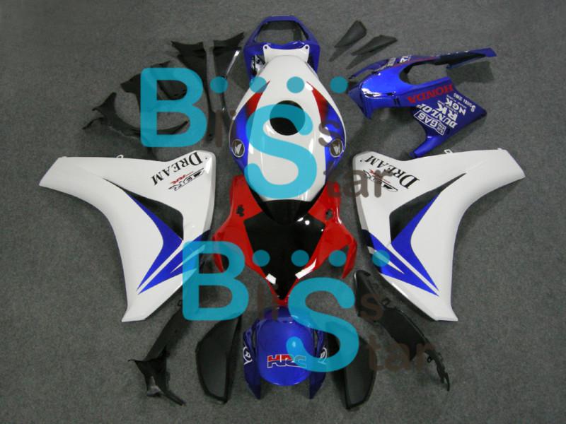 Fairing set white blue bodywork w5 fit for cbr1000rr 2008-2011 2009 2010 w2