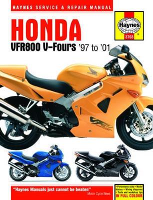 Haynes hardcover repair manual for honda vfr800 vfr 800 1997-2001