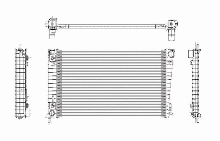 Replacement radiator ford f150 lincoln mark lt auto / man 4.6l 5.4l v8 8l3z8005h