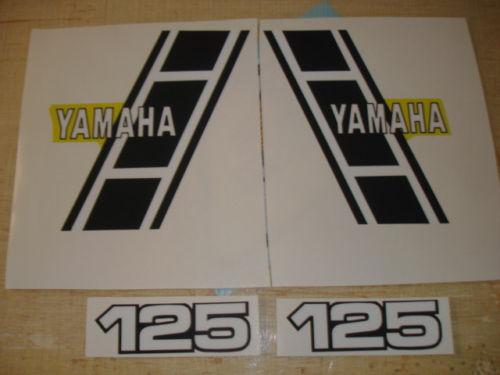 1983 yamaha yz125 gas tank and  side panel decals ahrma