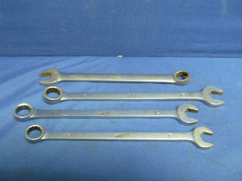 Snap-on 9/16" wrench & mac 13mm, 14mm, 15mm wrenchs.  4 piece set!