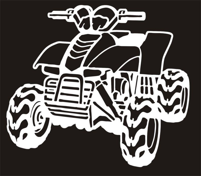 4 wheeler quad vinyl decal window sticker